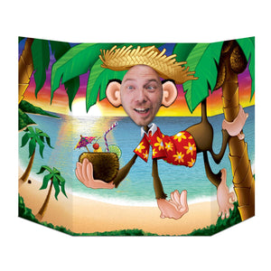 Luau Monkey Photo Prop - Bulk 6 Pack