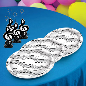 Musical Note Plates - Rock and Roll Party Theme