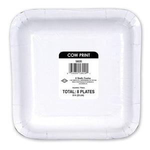 Bulk Cow Print Plates (Case of 96) by Beistle