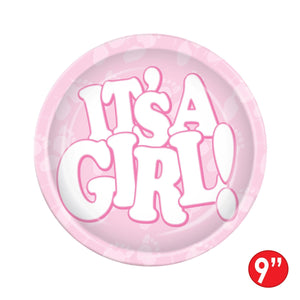 It's A Girl! Plates