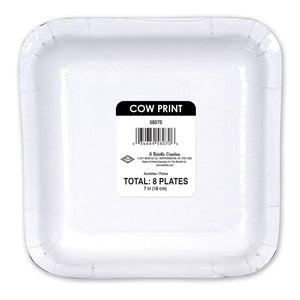 Bulk Cow Print Plates (Case of 96) by Beistle