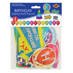 Bulk Birthday Desktop Party Pack Kit (Case of 36) by Beistle