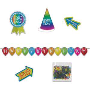 Birthday Desktop 6 Piece Party Pack Kit - Bulk/6 Kits