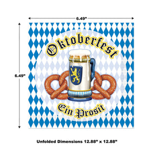 Bulk Oktoberfest Luncheon Napkins (Case of 192) by Beistle