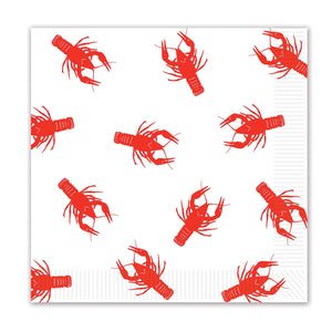 Mardi Gras Crawfish Luncheon Napkins - Bulk 192 Pack