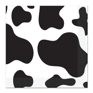 Cow Print Party Luncheon Napkins - Bulk 192 Pack