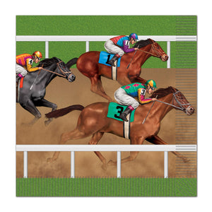 Horse Racing Party Paper Luncheon Napkins - Bulk 192 Pack