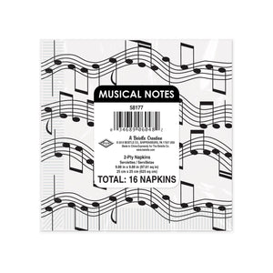 Musical Notes Beverage Napkins