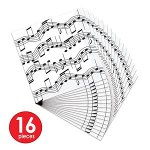 Musical Notes Beverage Napkins