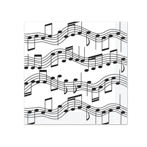 Musical Notes Party Beverage Napkins - Bulk 192 Pack