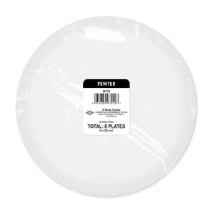 Bulk Pewter Paper Plates (Case of 96) by Beistle