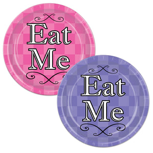 Alice In Wonderland Party Paper Plates 7 inch - Bulk 96 Pack