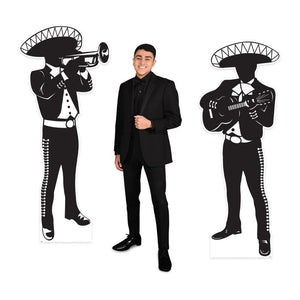 Beistle Bulk Mariachi Silhouette Stand-Ups - 8 Pack