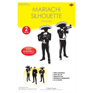 Beistle Bulk Mariachi Silhouette Stand-Ups - 8 Pack