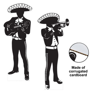 Beistle Bulk Mariachi Silhouette Stand-Ups - 8 Pack