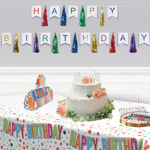 Bulk Happy Birthday Tassel Streamer (Case of 12) by Beistle