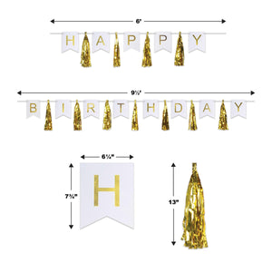 Bulk Happy Birthday Tassel Streamer (Case of 24) by Beistle