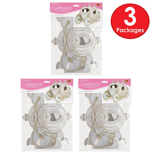 3-D Carriage Centerpiece (Pack of 12)