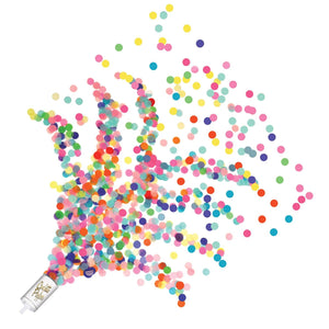 Push Up Confetti Poppers - multi-color - Bulk 96 Pack