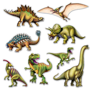 Dinosaur Party Cutouts - Bulk 96 Pack