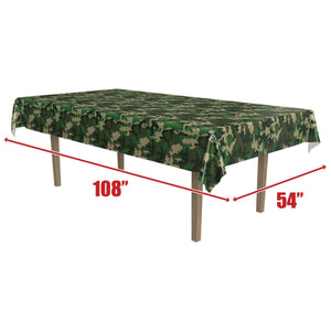 Camo Tablecover, party supplies, decorations, The Beistle Company, Camo, Bulk, Other Party Themes, Redneck Party Theme 