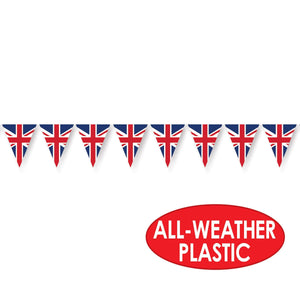 Union Jack Pennant Banner, party supplies, decorations, The Beistle Company, British, Bulk, Other Party Themes, Olympic Spirit - International Party Themes, British Themed Decorations 