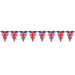 Union Jack Party Pennant Banner - Bulk 12 Pack