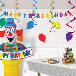 Happy 13th Birthday Streamer, party supplies, decorations, The Beistle Company, Birthday-AgeSpecific, Bulk, Birthday Party Supplies, Birthday Decorations, Birthday Party Streamers