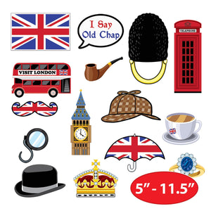 Bulk British Photo Fun Signs (Case of 180) by Beistle