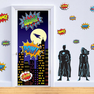 Bulk Hero Action Sign Cutouts (Case of 144) by Beistle