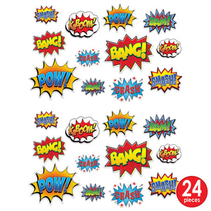 Bulk Hero Action Sign Cutouts (Case of 144) by Beistle