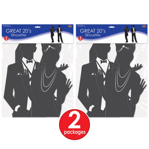 Bulk Roaring 20's Silhouettes (Case of 24) by Beistle