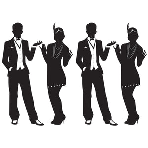 Bulk Roaring 20's Silhouettes (Case of 24) by Beistle