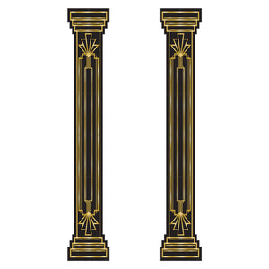 Jointed Roaring 20's Column Pull-Down Cutout, party supplies, decorations, The Beistle Company, Roaring 20's, Bulk, Other Party Themes, Roaring 20's Party Theme