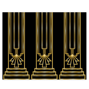 Roaring 20's Party Backdrop - Bulk 6 Pack