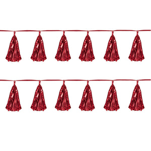 Bulk Metallic Tassel Garland - red (Case of 12) by Beistle