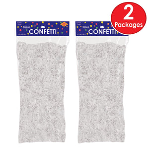 Beistle Tissue Confetti - White (22.5 Quarts)