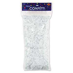 Tissue Party Confetti - White (3.75 Qt/Pkg) - Bulk/6 Packages