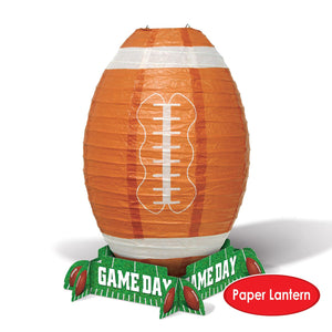 Bulk Game Day Football Lantern Centerpiece (Case of 12) by Beistle