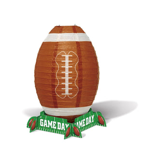 Game Day Football Party Lantern Centerpiece - Bulk 12 Pack