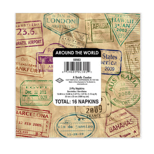 Bulk Around The World Luncheon Napkins (Case of 192) by Beistle