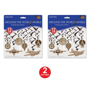 Beistle Around The World Whirls (6 packs) - Around The World Party Theme