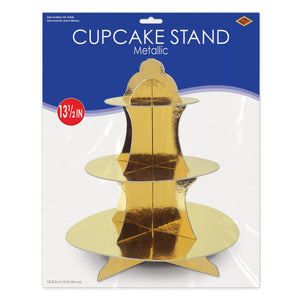 Metallic Cupcake Stand, party supplies, decorations, The Beistle Company, General Occasion, Bulk, Birthday Party Supplies, Birthday Decorations, Misc. Birthday Decorations