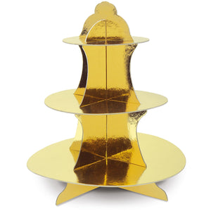 Metallic Cupcake Stand - gold - Bulk 12 Pack