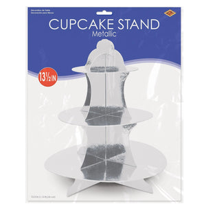 Bulk Metallic Cupcake Stand (Case of 12) by Beistle