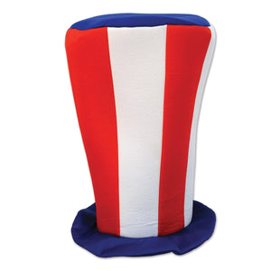 Patriotic Plush Tall Top Hat - Bulk 12 Pack