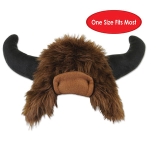 Bulk Plush Buffalo Hat (Case of 6) by Beistle