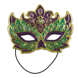 Mardi Gras Costume Mask - Bulk 12 Pack