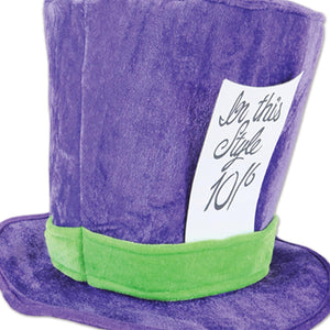 Bulk Plush Mad Hatter Hat (Case of 12) by Beistle