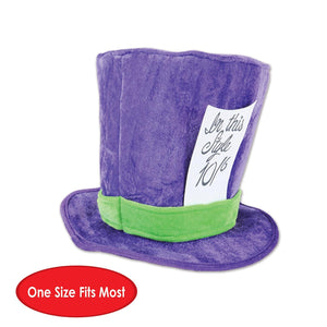 Bulk Plush Mad Hatter Hat (Case of 12) by Beistle